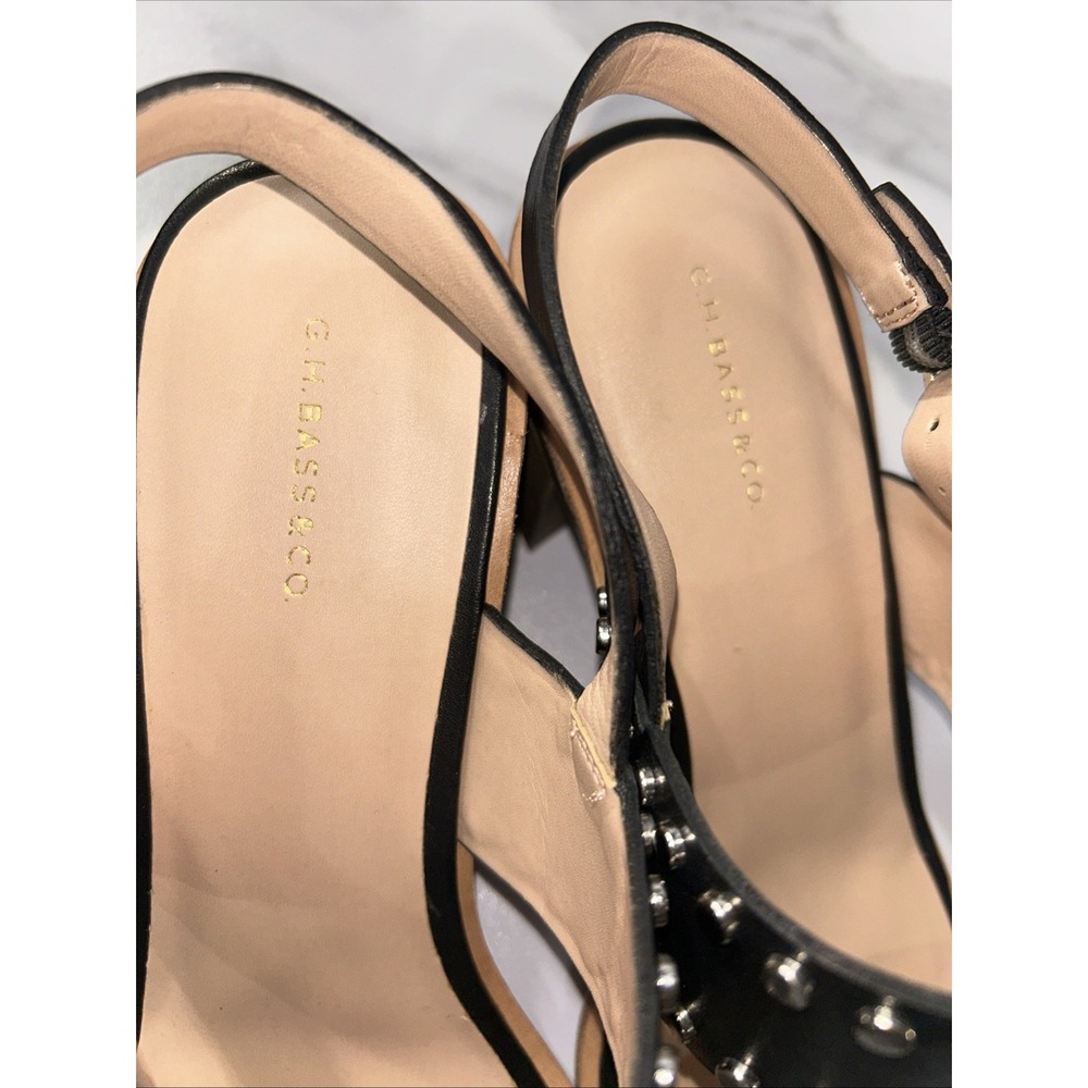 G.H. Bass Rachael Dress Sandals 3" Block Heel 100% Leather Upper Material 10M - Picture 13 of 14